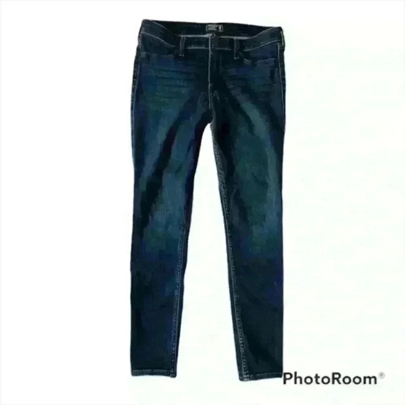 Abercrombie & Fitch Harper low rise medium/dark wash jean legging sz 6 Short - Picture 1 of 8